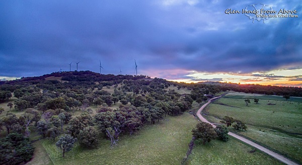 175,000-kilowatt wind power project at White Rock Wind Farm in New South Wales, Australia 